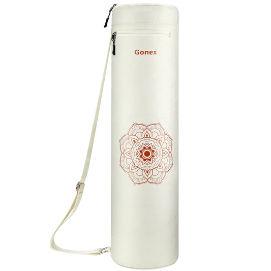 Gonex Yoga Mat Bag Yoga Mat Carrier Full-Zip Exercise Yoga Mat Carry Bag for Women Men with a Wet Pocket and Zipper Pocket Extra Wide Adjustable Shoulder Strap